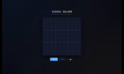 Sudoku Solver demo